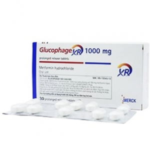 Glucophage XR 1000 mg ( Metformin Hydrochloride ) 30 film-coated tablets